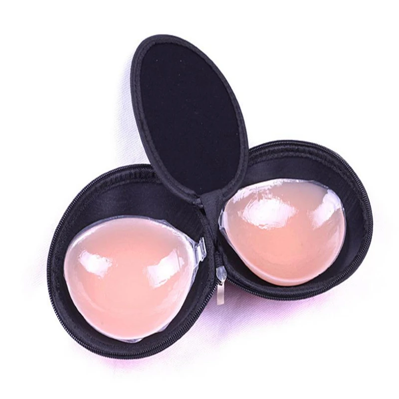 2018 Eco-Friendly   Invisible Bra Admission Package Silicone Bra Case Bag Storage Wear-resistant Box Easy to carry HOT C0227    04