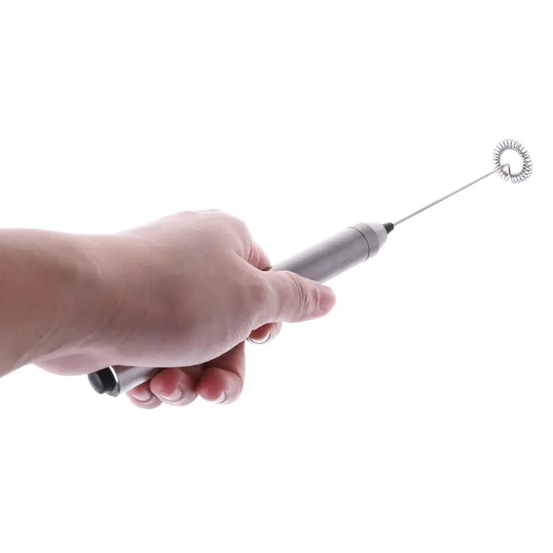 

Electric Handheld Egg Beater Stainless Steel Milk Frother Foamer Kitchen Tools