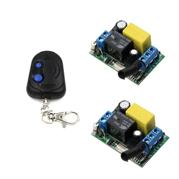 

315Mhz 433Mhz New AC 220 V 1 CH Wireless Remote Control Switch System 1X Transmitter + 2 X Receiver High Quality Control