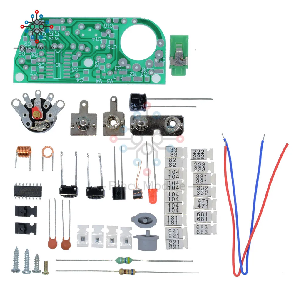 FM микро SMD радио DIY наборы FM модуляции частоты радио электронный производственный учебный набор HX3208 1,8 V-3,5 V