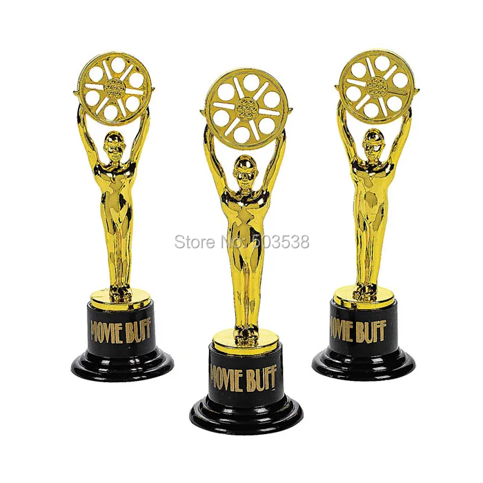 

12PCS/LOT.Plastic gold cup trophy,Kids sports medal.Winner medal.Educational props reward,Creative gift prizes toys for children