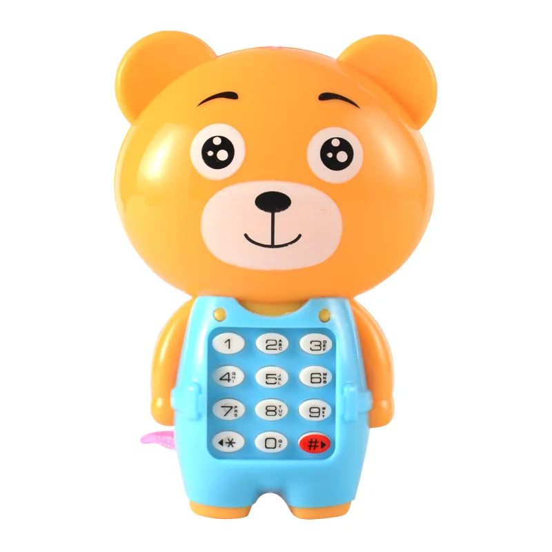 Электронный игрушечный телефон музыкальный Мини Симпатичный детский телефон игрушка раннее образование мобильный телефон с мультяшками