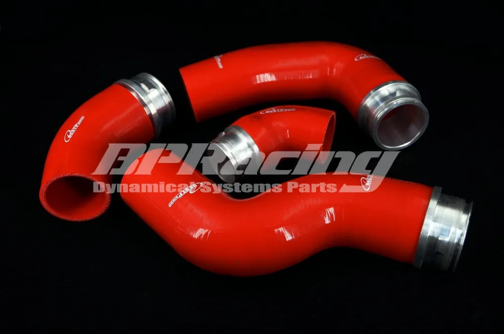 SILICONE INTERCOOLER HOSE / PIPE KIT red FOR VW VOLKSWAGEN GOLF MK5 GTI