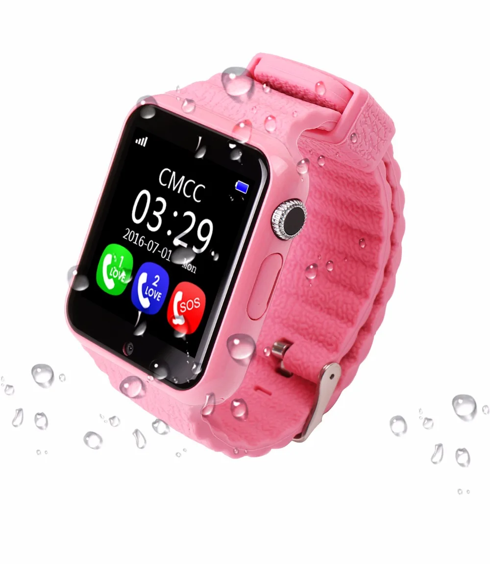 Smartch Children Security Anti Lost GPS Tracker smart watch V7K 1.54'' With camera facebook Kids SOS For Iphone&Android xiaomi P