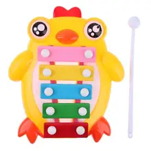 Детский ранний музыкальный инструмент ручная, ударная фортепиано животное многоцветный ксилофон развивающая музыкальная игрушка для детей Подарки