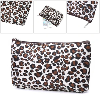 

Sexy Ladies Leopard Print Women Travel Cosmetic Bags Toiletry Wash Organizer Fashion Zipper Makeup Bags