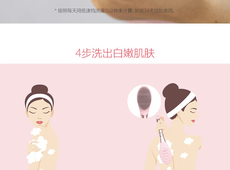 Xiaomi Deerma negative ion massage bath brush31
