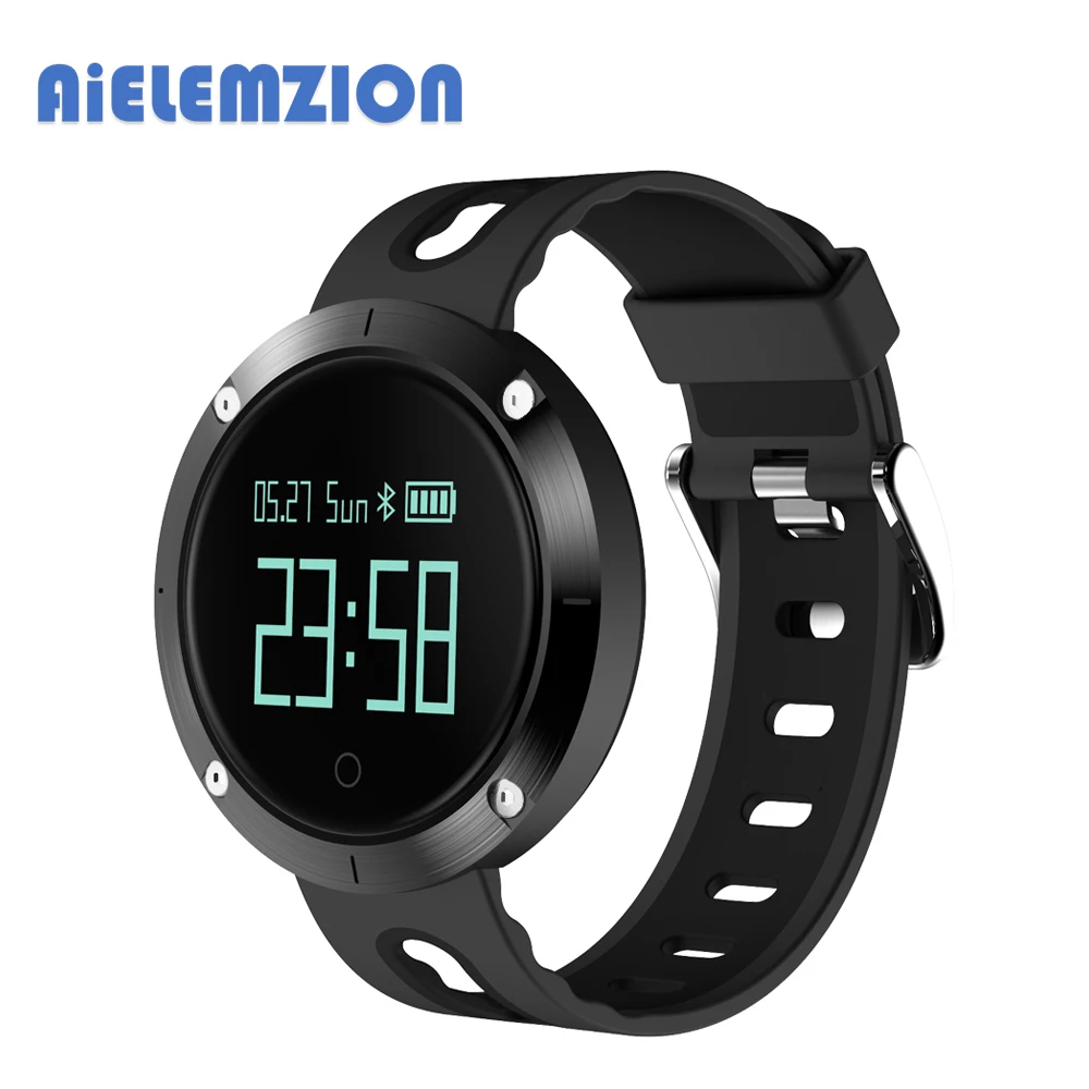

AiELEMZION DM58 Waterproof IP67 Smart Watch Blood Pressure Heart Rate Monitor Bluetooth Wrist Band Intelligent Bracelet