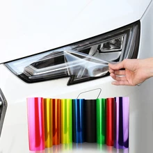 Film vinylique fumé pour phare de voiture, 30cm x 100cm, 12 pouces x 40 pouces, couverture autocollante pour feu arrière