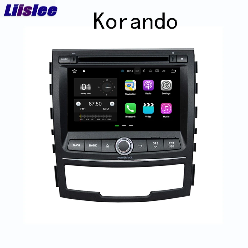 Clearance Liislee Android Car Navigation GPS For SsangYong Korando 2010~2013 HD Touch Screen Audio Video Radio Stereo Multimedia Player. 0