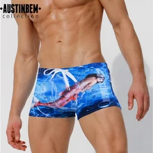 3D принты мужские сексуальные плавки шорты для плавания в спортзале для бега пляжа сёрфинга короткие бегуны спортивные плавки шорты maillot de bain homme