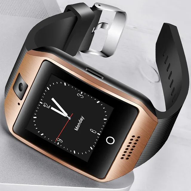 BANGWEI 2018 New Bluetooth Smart Men Watch Sport Pedometer with SIM Camera LED Touch Screen Smartwatch For Android Smartphone