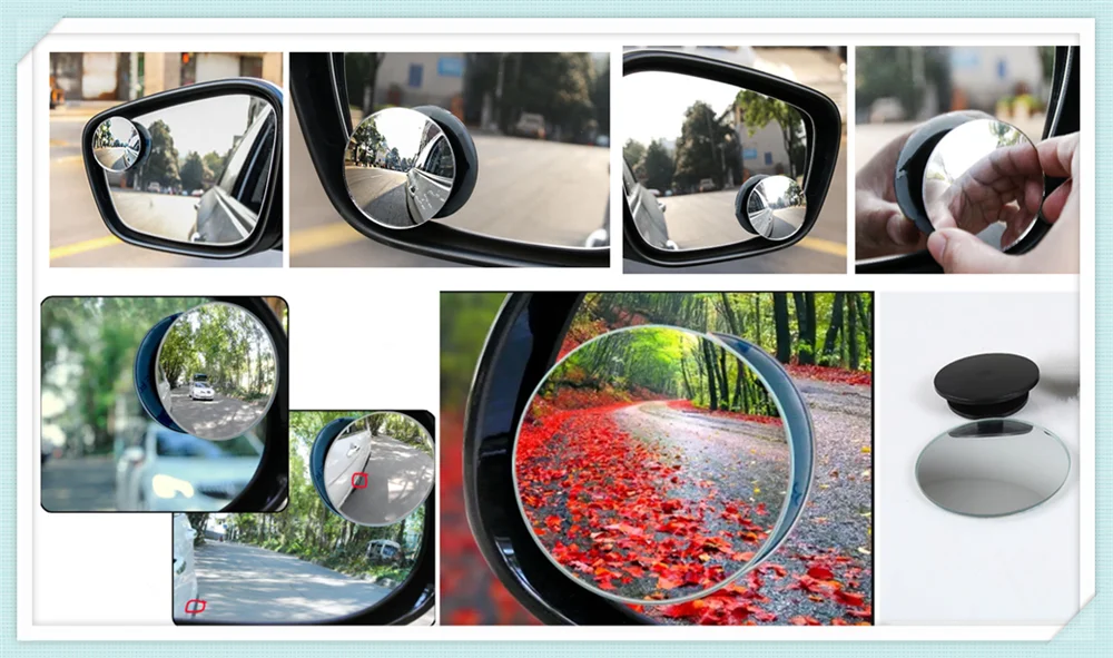 Car borderless small round blind spot mirror For Mercedes Benz W211