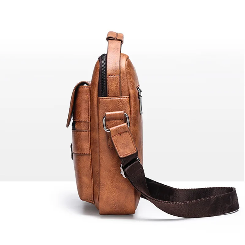 صغيرة حقيبة الرجال حقيبة ساعي بريد للرجال جلدية حقائب كتف رجل الأعمال Crossbody أكياس لباد الهواء مصغرة الذكور حقيبة يد جلدية