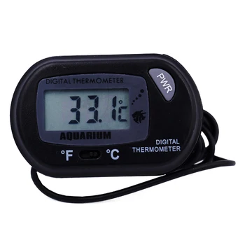 

10pcs/lot new LCD mini Aquarium Marine Vivarium Digital Thermometer Fish Tank temperature tester meter tool with Suction Cup 40%