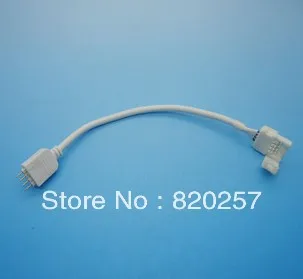 

Free shipping 20pcs lot LED Strip Connector with Cable For 5050 RGB Color 4pin no need soldering