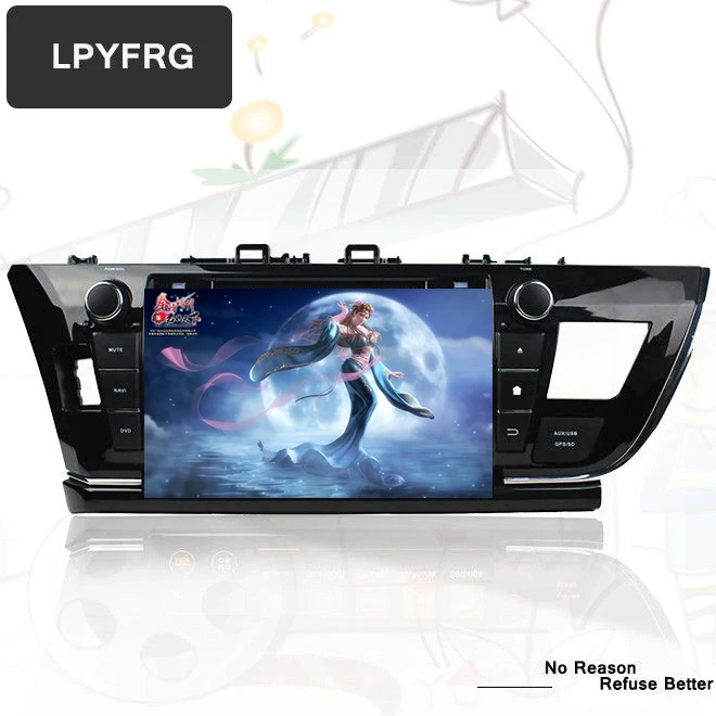 Excellent Octa Core 1024*600 Ram 4GB Android 9.0 car dvd for toyota corolla 2013 2014 2015 2016 car radio gps player head unit navigation 4