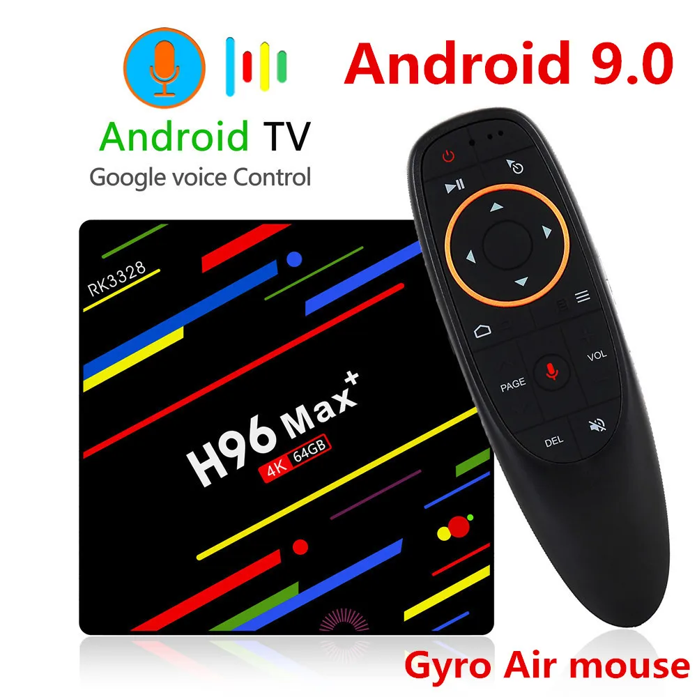 

H96 MAX Plus TV BOX Android 9.0 4GB RAM 32GB 64GB ROM Set Top Box Rockchip RK3328 5G Wifi 4K H.265 Media Player Youtube