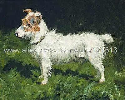 Paice George Piper Un Jack Russell Terrier Pintado A Mano