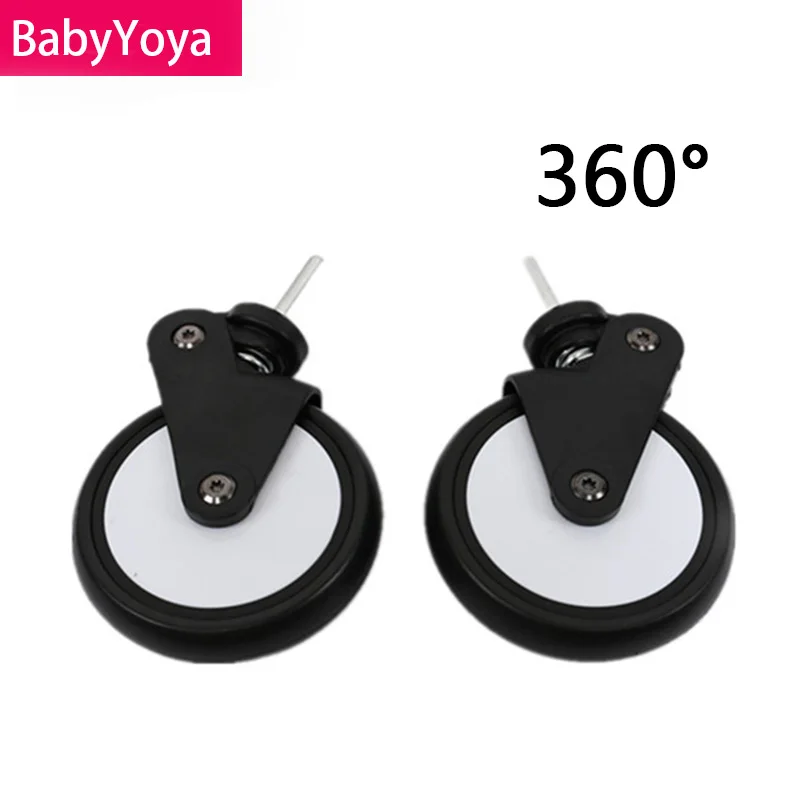 Premium Baby Stroller Replacement Rubber Wheels with Installation Tools