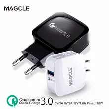 Magcle QC3.0 быстрое зарядное устройство 3,0 EU/US быстрое зарядное устройство 18 Вт Быстрое USB зарядное устройство для Samsung Xiaomi 5 Huawei LG Прямая поставка