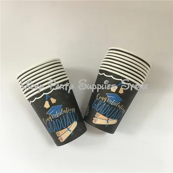 

16pcs/lot Graduation Ceremony Disposable Cup Paper Cup Student Graduation Thank-you Dinner Cup Party Tableware Supplies