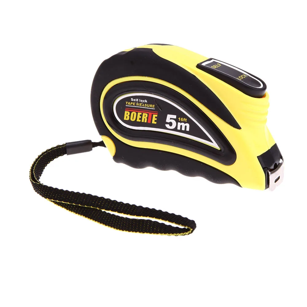 5m/16 Feet Self lock Measuring Tape Measure Retractable Flexible Ruler