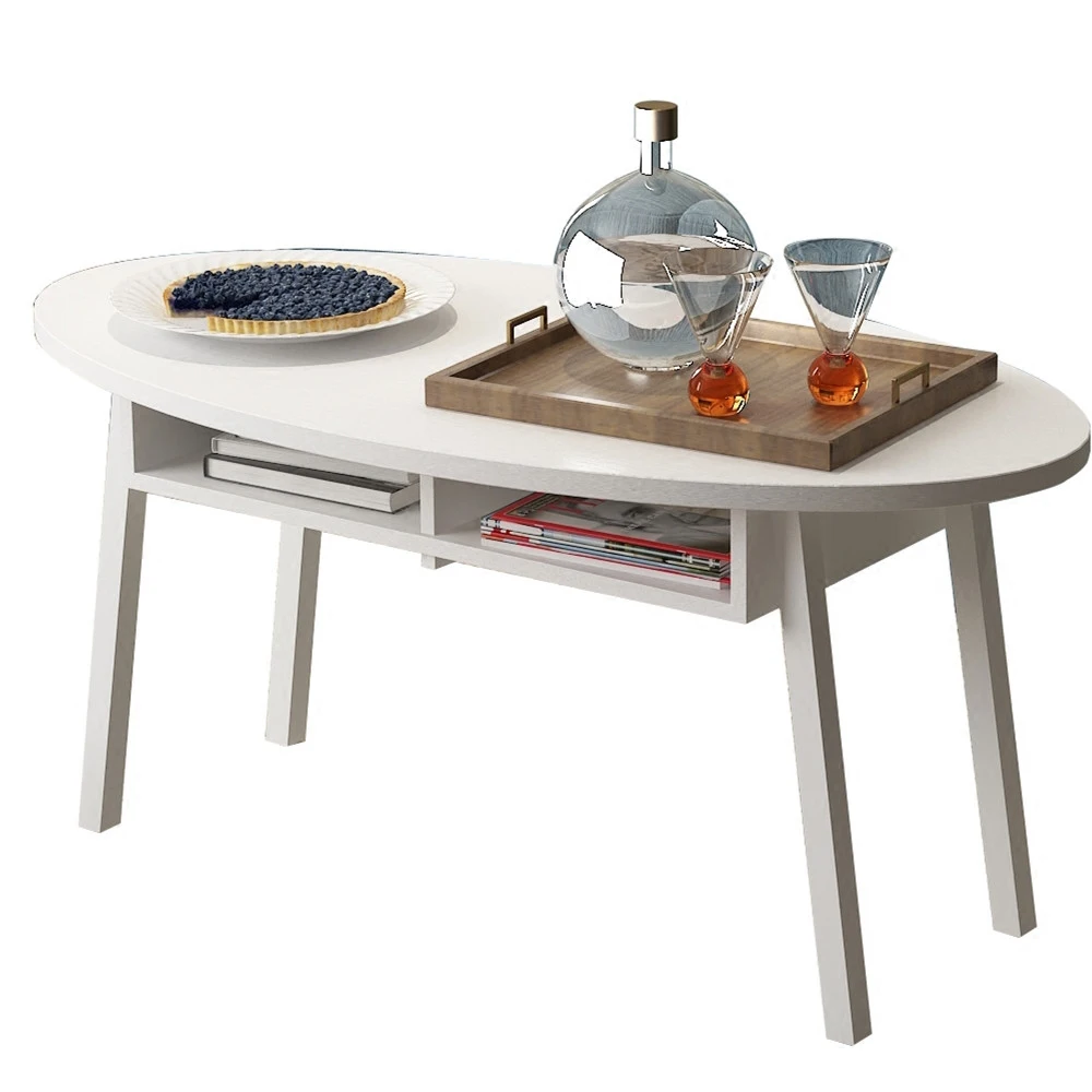 Nordic modern simple living room coffee table, oval mini corner/tea/end table,small coffee desk