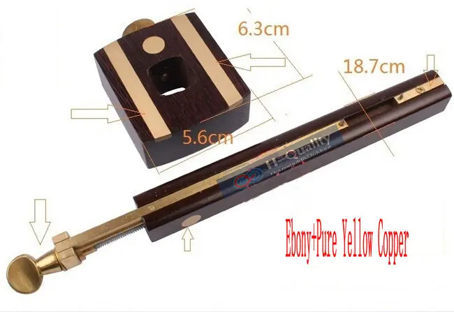Luxury British Indonesia Ebony+Pure Copper Wearproof Carpenter Woodworking Tool 8INCH Screw Cutting Gauge Mark Scraper Scribers