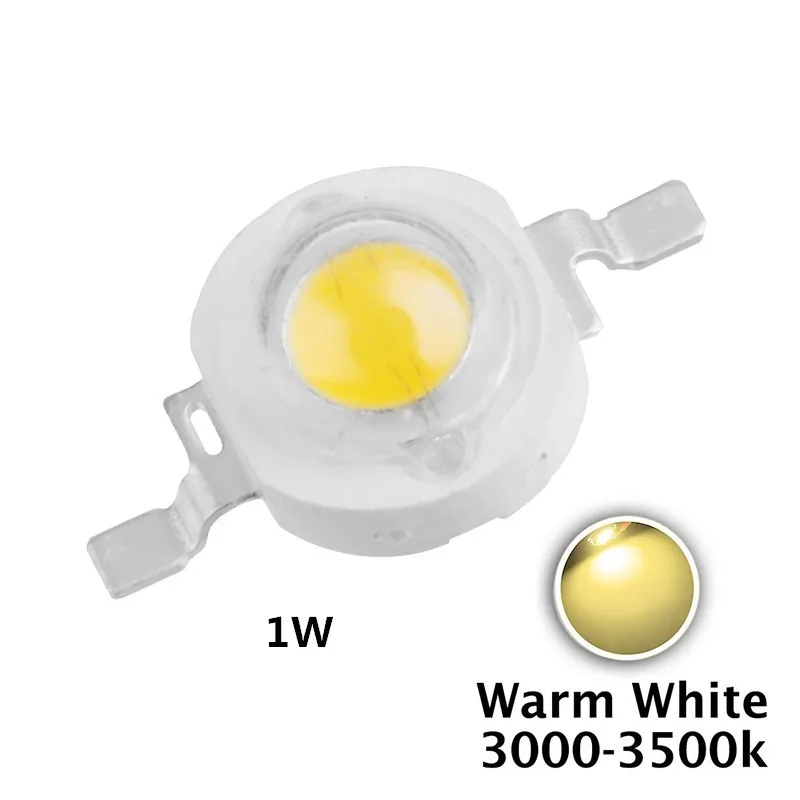 50 шт. 1 Вт 3 Вт Высокая мощность светодиодный лампы белый/теплый белый 30mil 45mil чипы высокий светильник s Высокая мощность