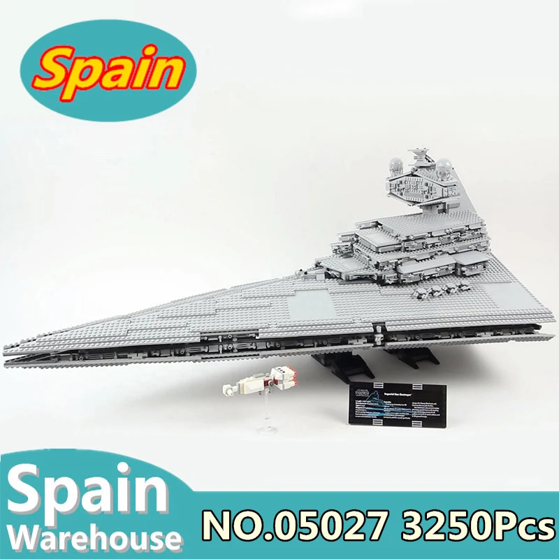 

Star Wars 05027 3250pcs Imperial Destroyer Emperor Fighters Building Blocks Legoing 10030 Model Construction Toys Bricks Gifts