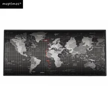 Карта мира коврик для мыши с прочными прошитыми краями, Расширенный большой размер игровой коврик для мыши подходит для ПК и ноутбука