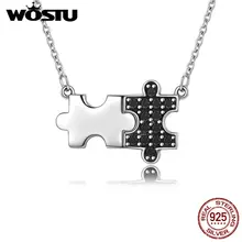 WOSTU дизайн 925 пробы серебро Оливии тайна кулон Чокеры ожерелья для женщин S925 ювелирные изделия подарок CQN129