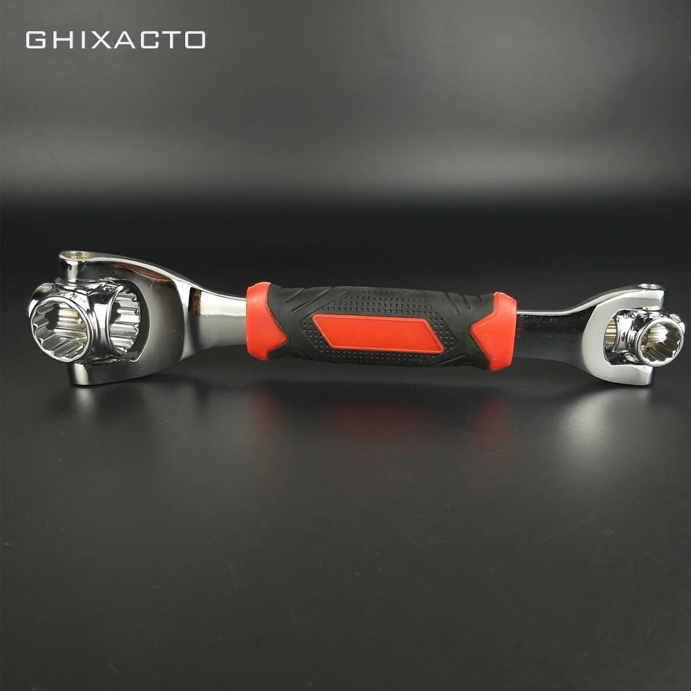 GHIXACTO Tiger Wrench 48 in 1 Tools Socket Works with Spline Bolts Torx 360 Degree 6-Point Universial Furniture Car Repair 25cm GHIXACTO Tiger Wrench 48 in 1 Tools Socket Works with Spline Bolts Torx 360 Degree 6-Point Universial Furniture Car Repair 25cm