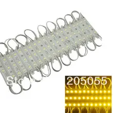 60 шт. 3 светодиодный модуль 5050 SMD водонепроницаемый свет плафоны для ламп Хороший DC 12 V магазин Переднее Окно Свет Декор-желтый