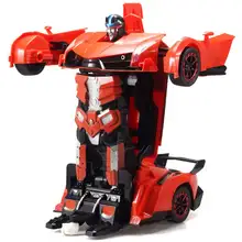 Электрический Радиоуправляемый автомобиль Трансформация Роботы пульт дистанционного управления деформация автомобиля ручное взаимодействие перезаряжаемый спортивный автомобиль игрушки для детей