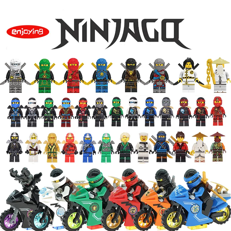 

LEGOing Ninjago Motorcycle Figures Ninja Batman Nya Smith Kai Smith Alatoys Compatible LegoINGly Building Blocks Childern Toys