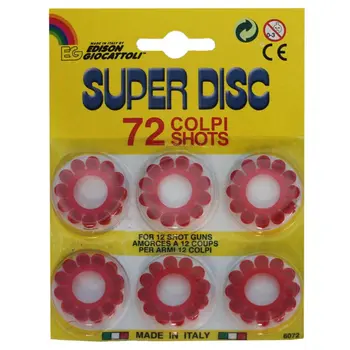 

Pack 5 blísteres's 72 firecrackers for toy handgun