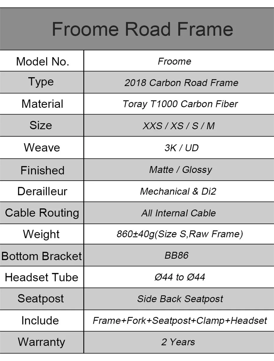 Cheap Wholesale Customized OEM Headset+Frame+Fork+Clamp+Seatpost Road Bike Frame BB86  DI2 lightest carbon road bike frame Bicycle 12