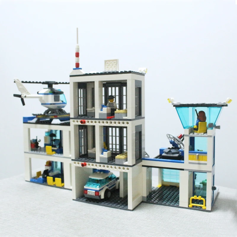 BELA 10424 совместим с Legoings городской полицейский участок 60047 строительный блок