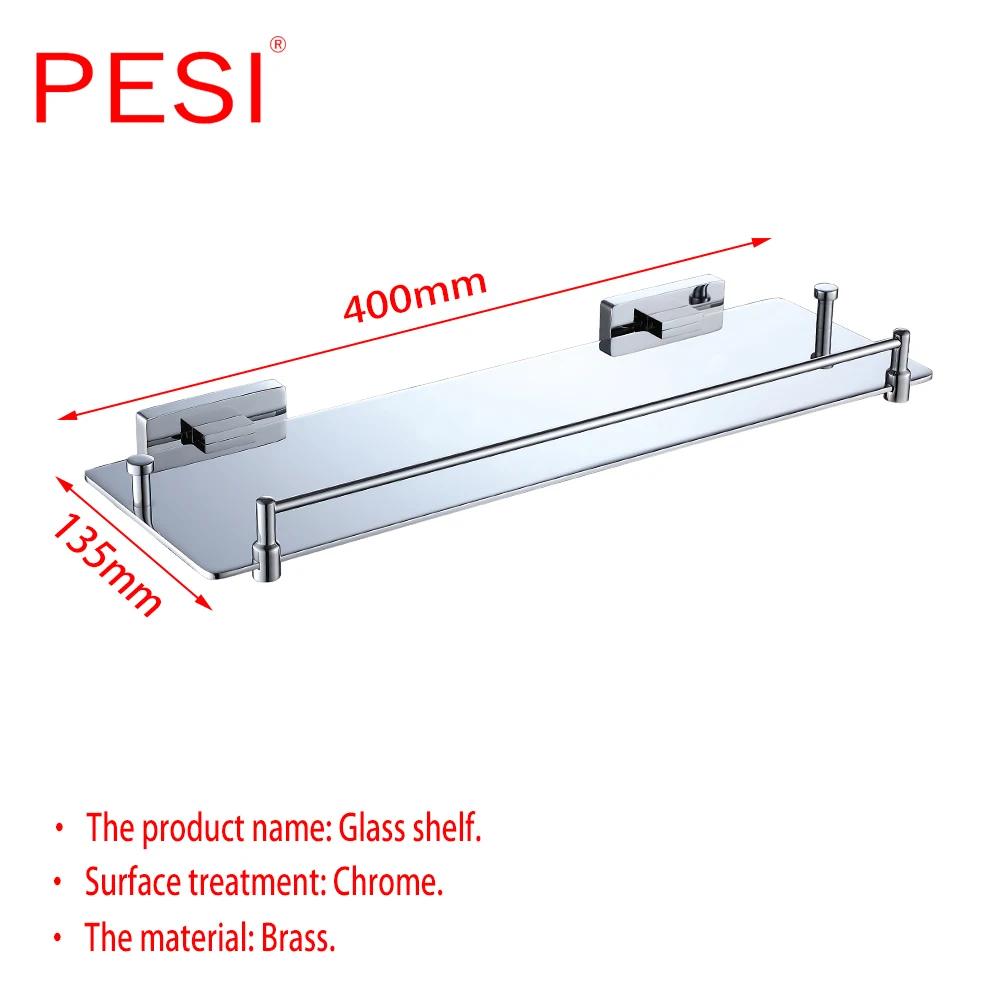 All Brass Bathroom Hardware Set Robe Hook Towel Rail Rack Bar Shelf Paper Holder Toothbrush Holder Bathroom Accessories,Chrome.