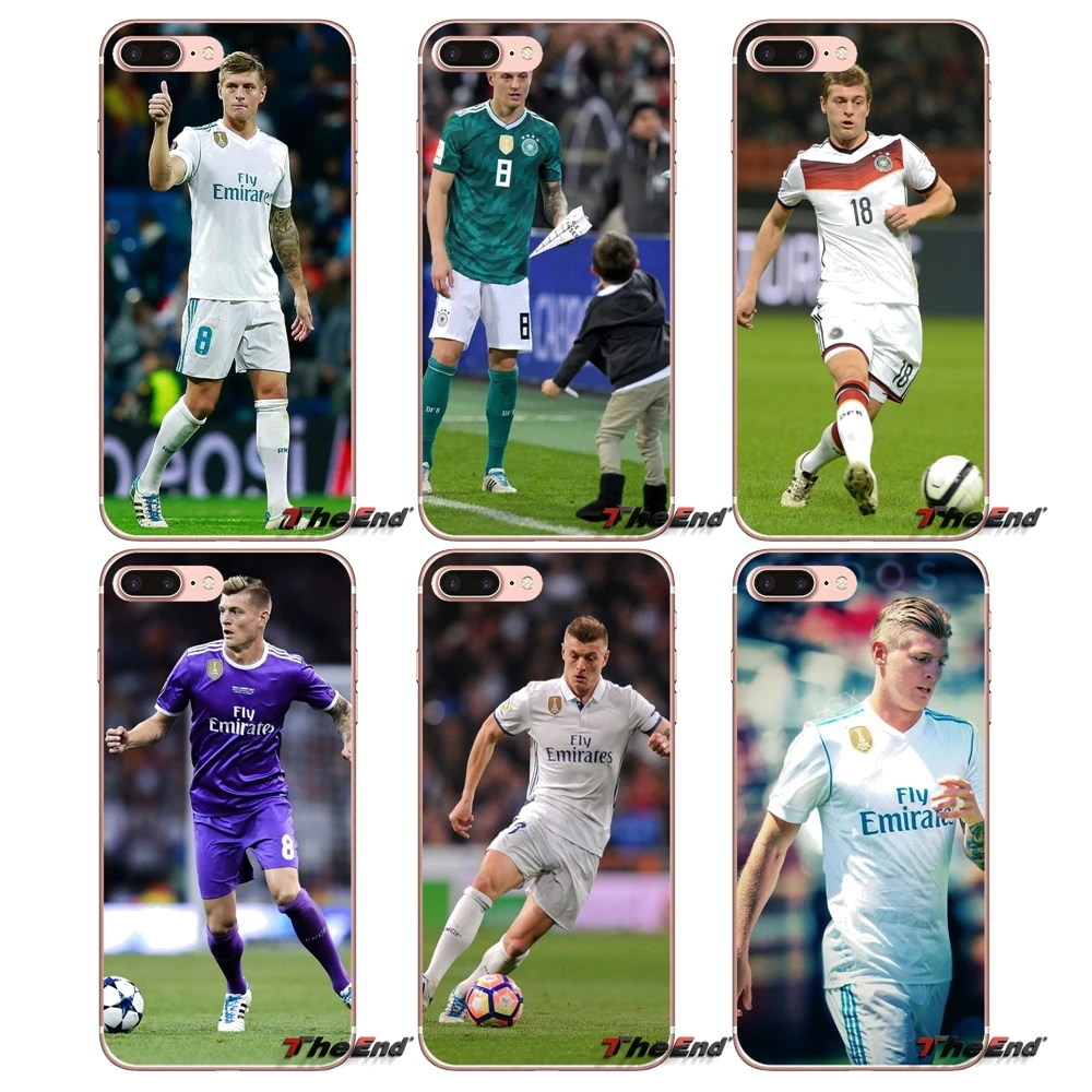For Sony Xperia Z Z1 Z2 Z3 Z5 compact M2 M4 M5 E3 T3 XA Aqua LG G4 G5 G3 G2 Mini Capa Toni Kroos Soccer Transparent TPU Case | Мобильные