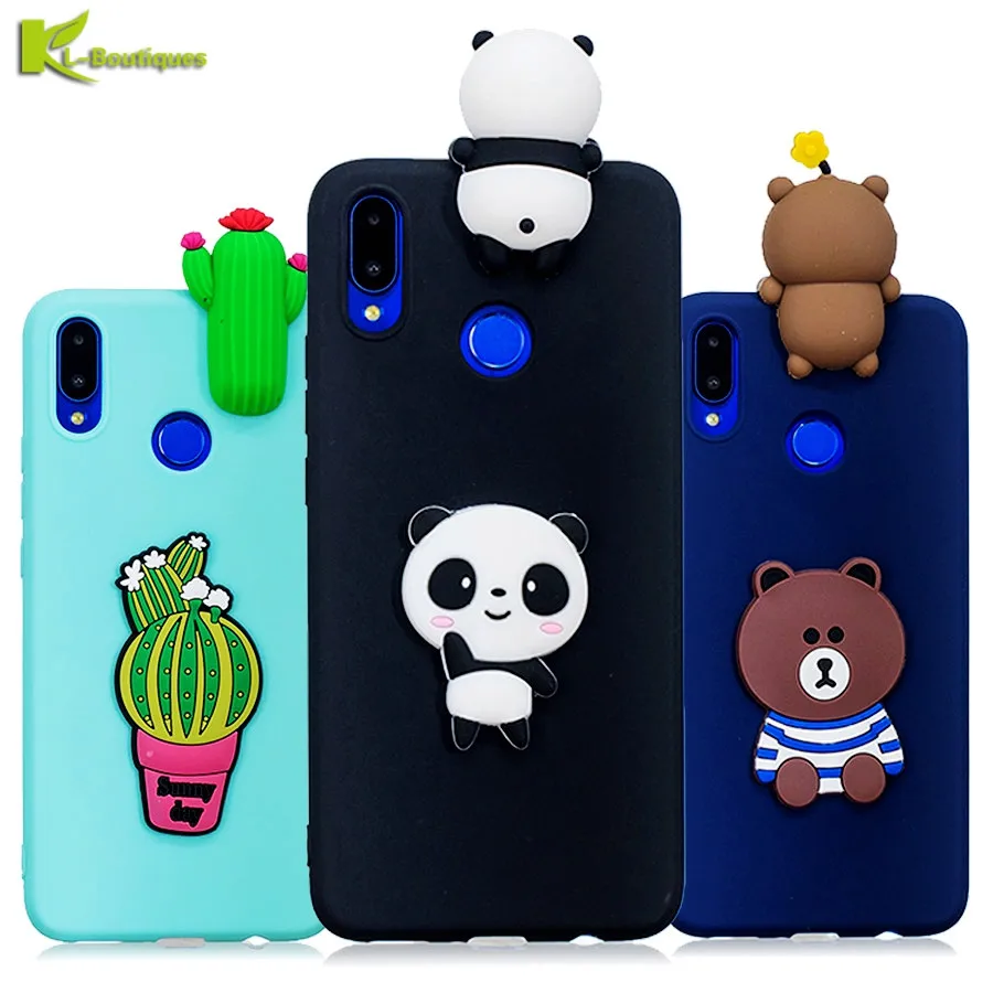 

Honor8X Phone Cases sFor Coque Huawei Honor 8X Case Huawei Honor 8C Etui Soft DIY Panda Bear Doll Toy Cover for Huawei Honor 8C