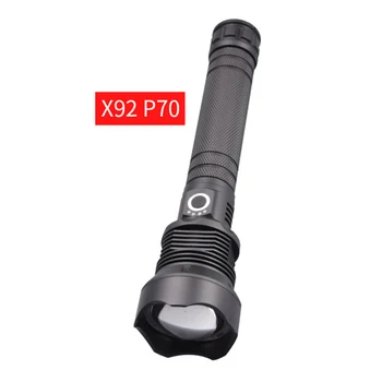 

P70 high power flashlight LED glare aluminum alloy USB rechargeable outdoor flashlight