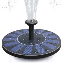 

Solar Fountain Pump Solar Bird Bath Fountain Solar Powered Panel Free-Standing Outdoor for Garden Pond Pool and Patio
