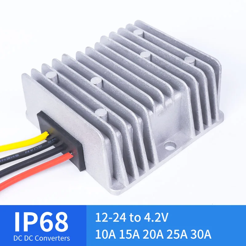 

12-24V to 4.2V 10A 15A 20A 25A 30A Step-Down DC DC Converter Voltage Regulator for Automotive Solar