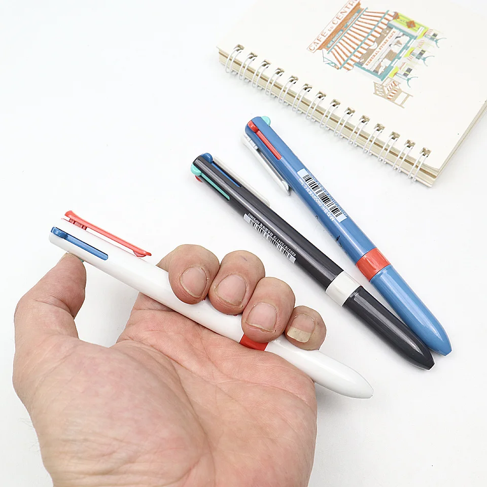 

3Pcs/lot Kawaii Ballpoint Pen 4-Colored Ink Ball Pens For Writing Kids Students Gift Creative Stationery Gel Pens Writing Gift