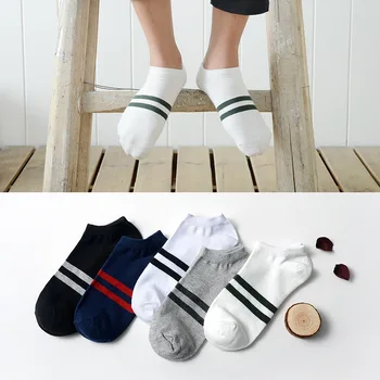 

5 Pairs 24cm high quality Boat Socks Hot Sale Summer Style Men Socks Brand Fashion Cotton Sock Slippers Free Shipping