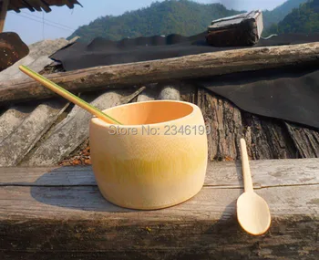 

5pcs Facial Mask Bamboo Bowl Spoon Set Children Tableware Cosmeitic Bottle DIY Makeup Mask Tools Bamboo Cosmetic Packaging 2in1