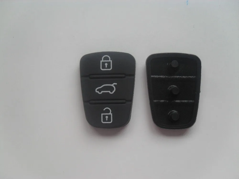 

Replacement 3 Buttons Rubber Pad For Hyundai I10 I20 I30 IX35 Kia Sportage Cerato Rio Flip Key Protective Pad